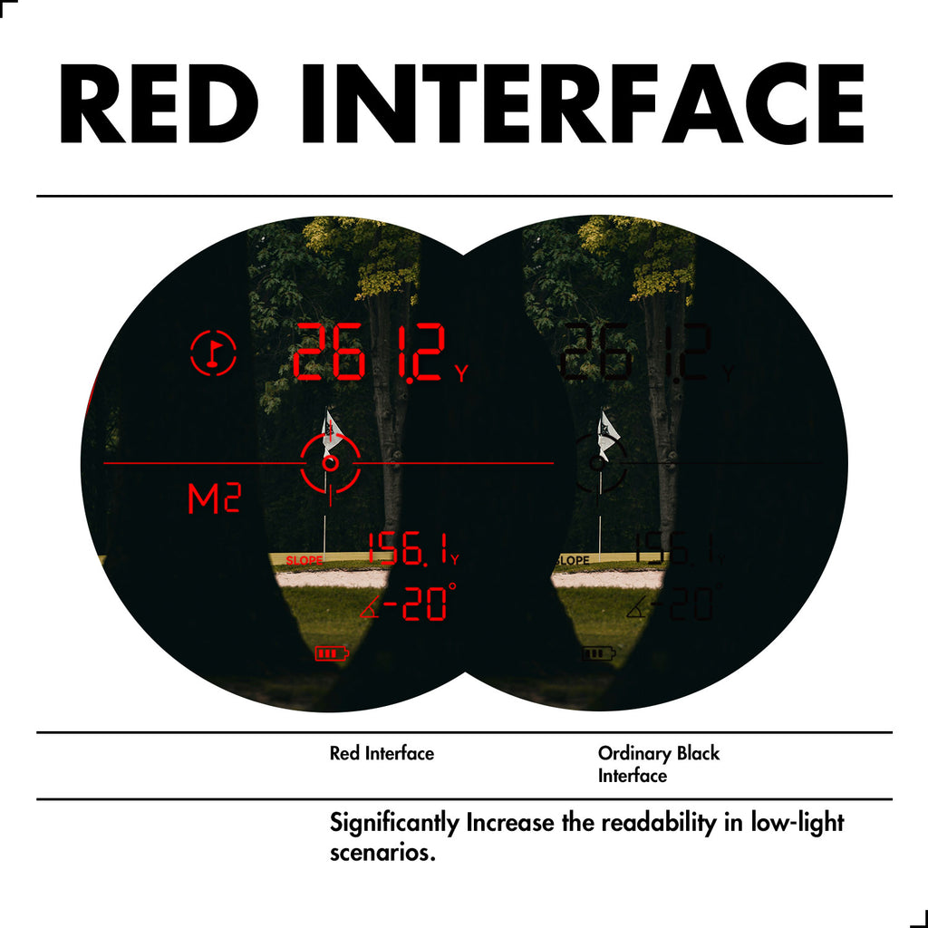 Arcoptix 1200 Yards Laser Rangefinder 7X Magnification with Slope Compensation & Pin Lock Vibration, Waterproof Golf Range Finder for Hunting & Archery
